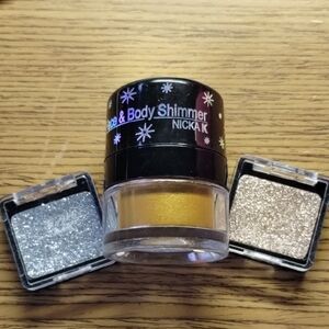 Nicka K. Face & Body Shimmer Set - Gold With Eyeshadow